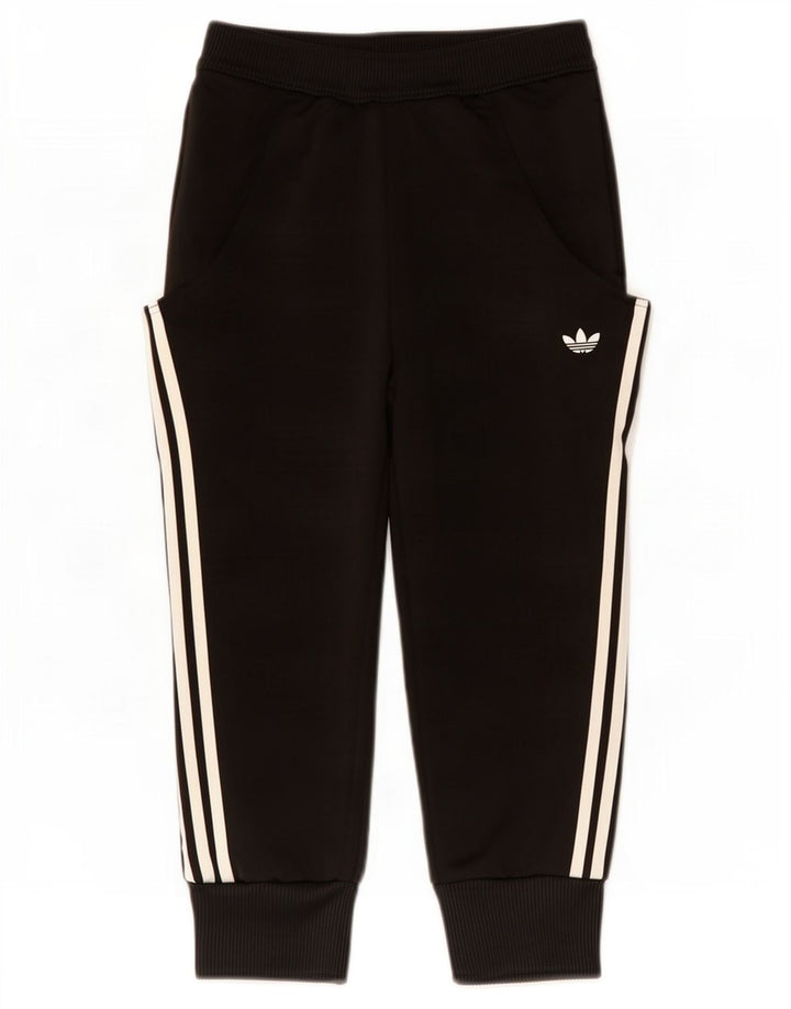Adidas Dame Capri Træningsdragt Bukser Joggers EU 32 2XS Sort Polyester