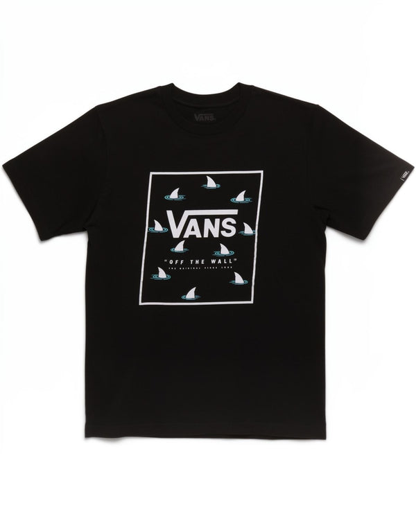 Vans Boys Classic Fit Grafisk T-Shirt Top 12-13 År Stor Sort Bomuld