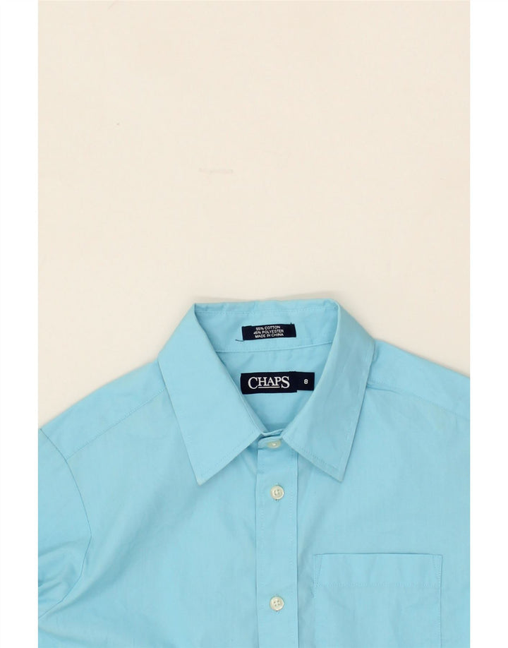 CHAPS Boys Shirt 7-8 Years Blue Cotton Vintage Chaps and Second-Hand Chaps from Messina Hembry 