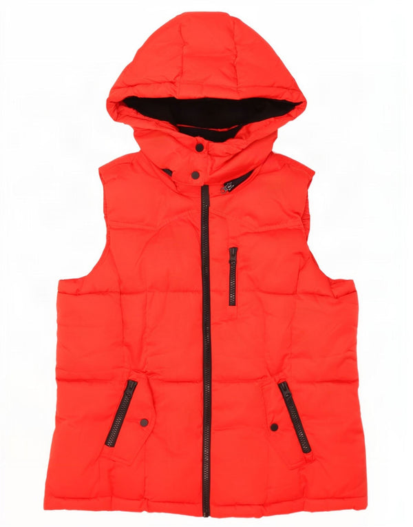 Marks & Spencer Dame Hætte Polstret Gilet UK 18 XL Rød Polyester