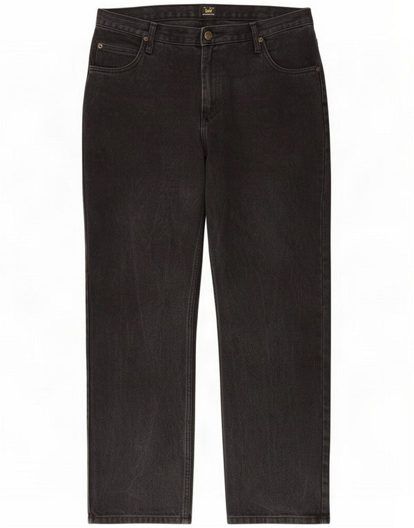 Lee Mens Brooklyn Comfort Straight Jeans W36 L30 Black Cotton