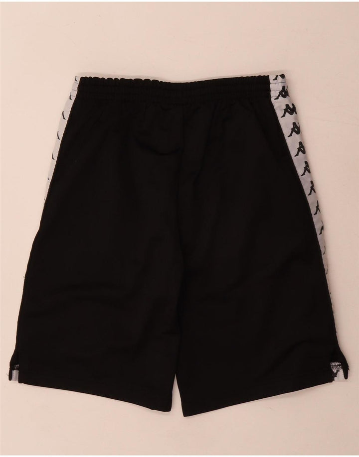 Kappa Boys Graphic Sports Shorts 11-12 år Sort Colourblock Polyester