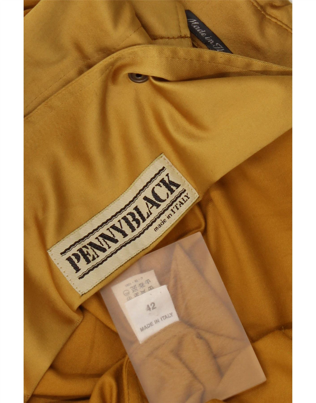 Penny Black Dame Oversized Trench Coat IT 42 Medium Gul Bomuld