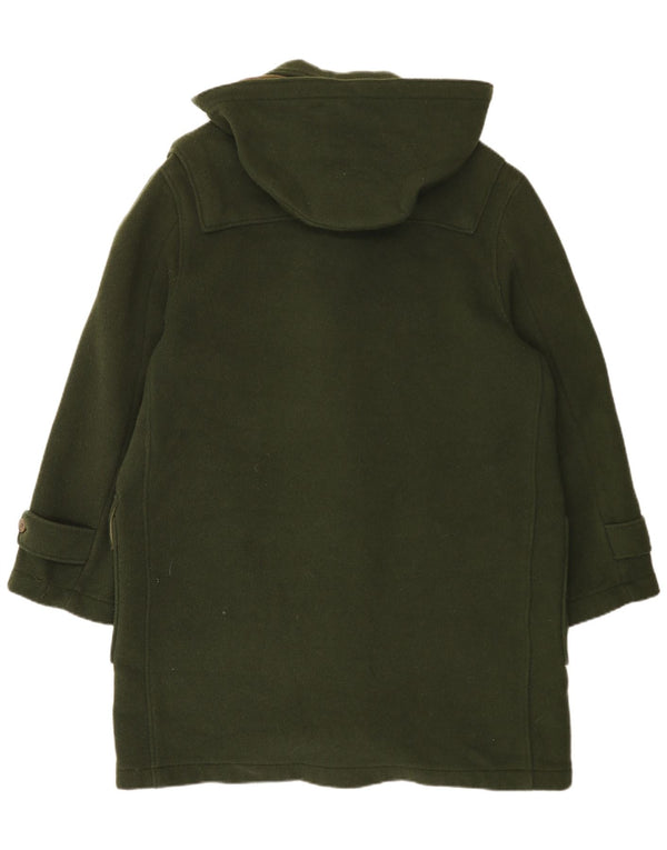 Vintage Herre Hooded Duffel Coat IT 50 Large Green Wool
