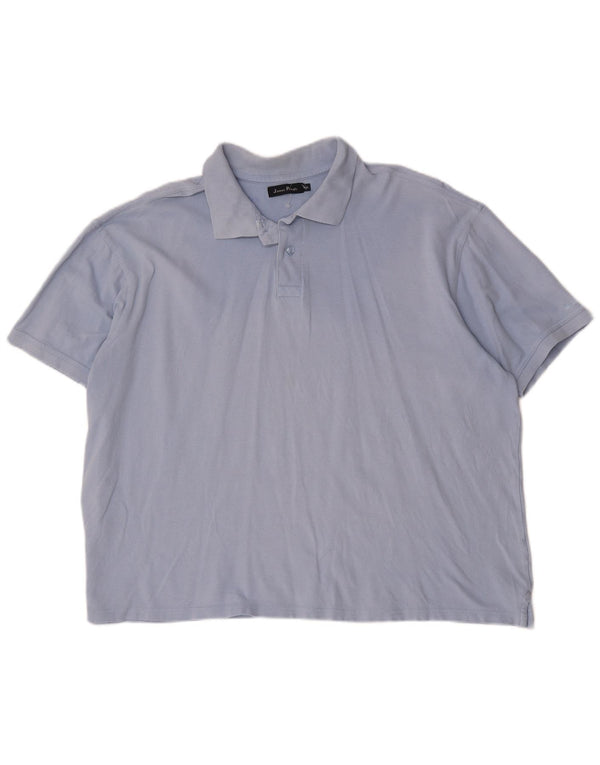 James Pringle herre poloshirt 2XL blå bomuld