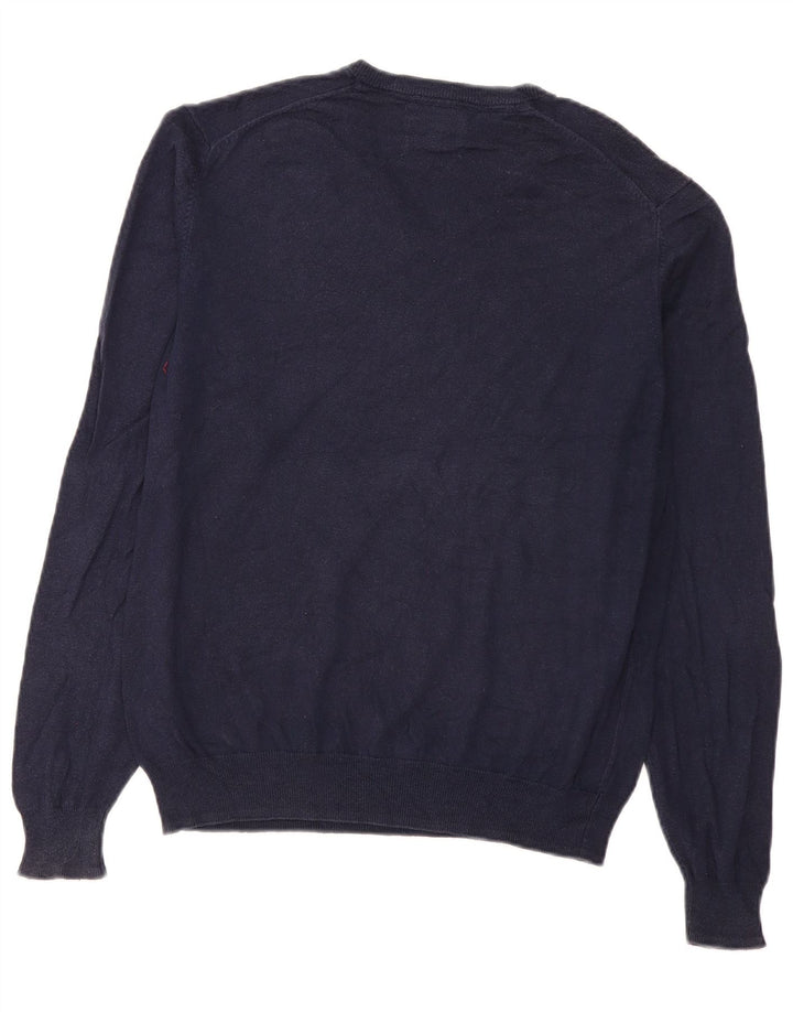 Marks & Spencer Herre Regular Fit V-hals sweater Medium Navy Blue