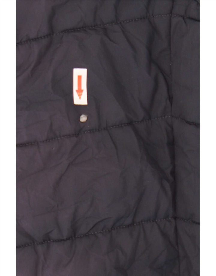 Zara Herre hættepolstret jakke UK 42 XL Navy Blue