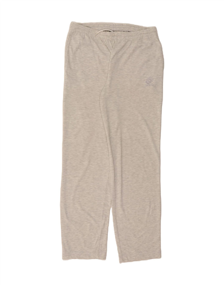 LOTTO Womens Tracksuit Trousers UK 14 Large  Grey Flecked Vintage Lotto and Second-Hand Lotto from Messina Hembry 