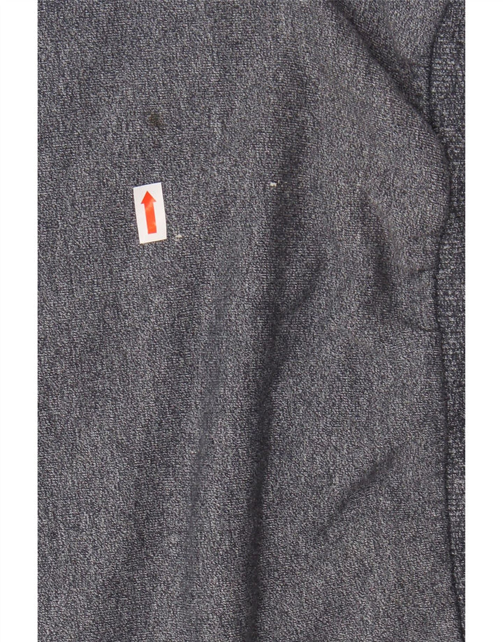 ELLESSE Grafisk hættetrøje til kvinder UK 14 Large Navy Blue Colourblock