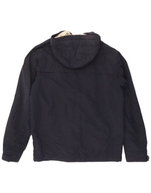 Quiksilver Herre Hættevindjakke UK 36 Small Navy Blue Cotton