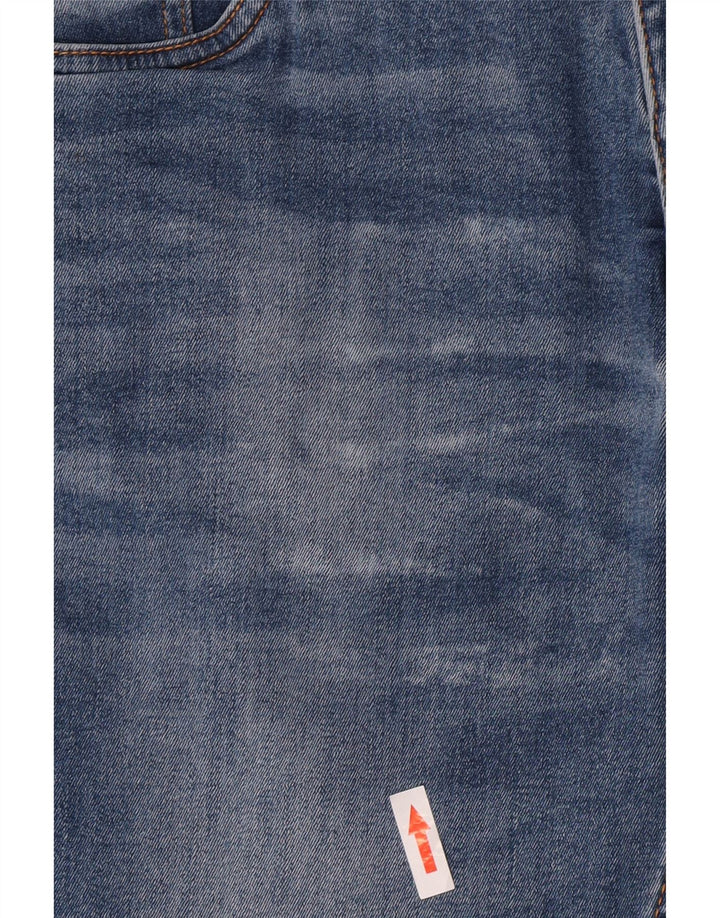 Dacks Dame Crop Slim Jeans IT 46 Large W30 L24 Blå Bomuld