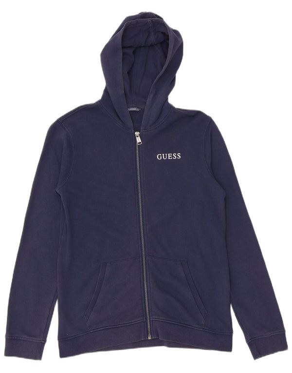Guess piger grafisk hættetrøje sweater 11-12 år marineblå bomuld