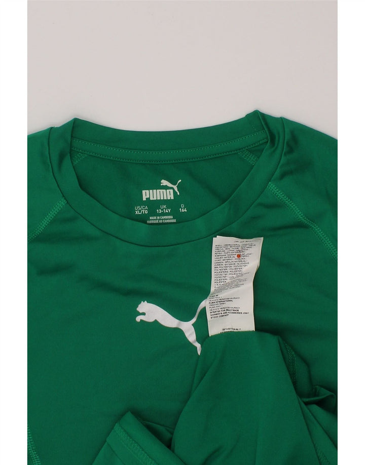 PUMA Girl Top Langærmet 13-14 År Grøn Polyester