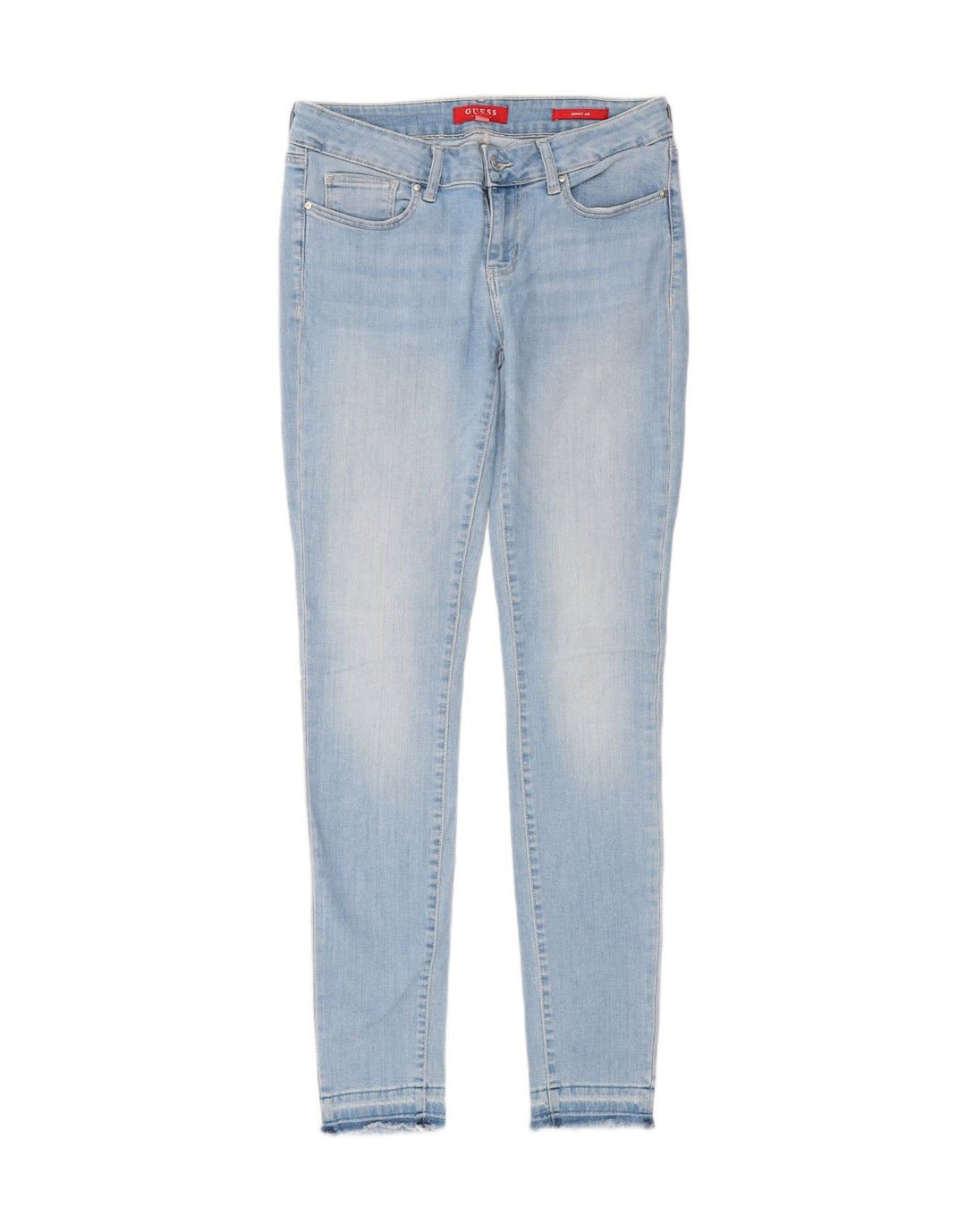 GUESS Womens Mid Rise Skinny Jeans W29 L33 Blue Vintage Guess and Second-Hand Guess from Messina Hembry 