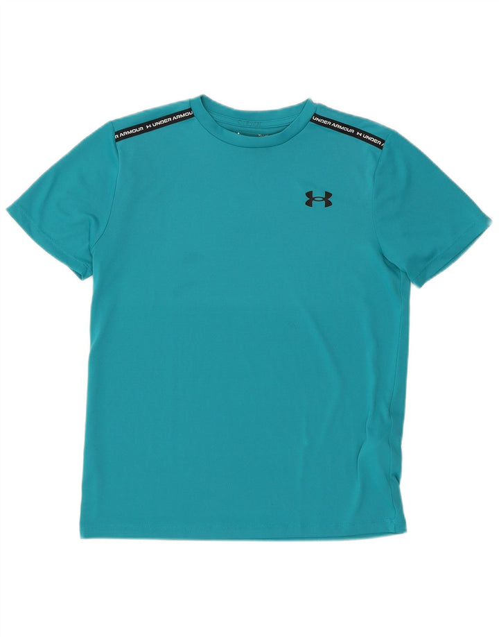 Under Armour Boys Grafisk T-Shirt Top 11-12 år Stor turkis polyester