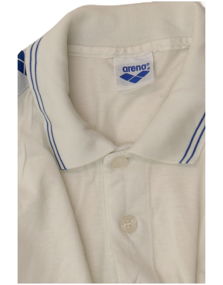 Arena Herre grafisk poloshirt Medium White