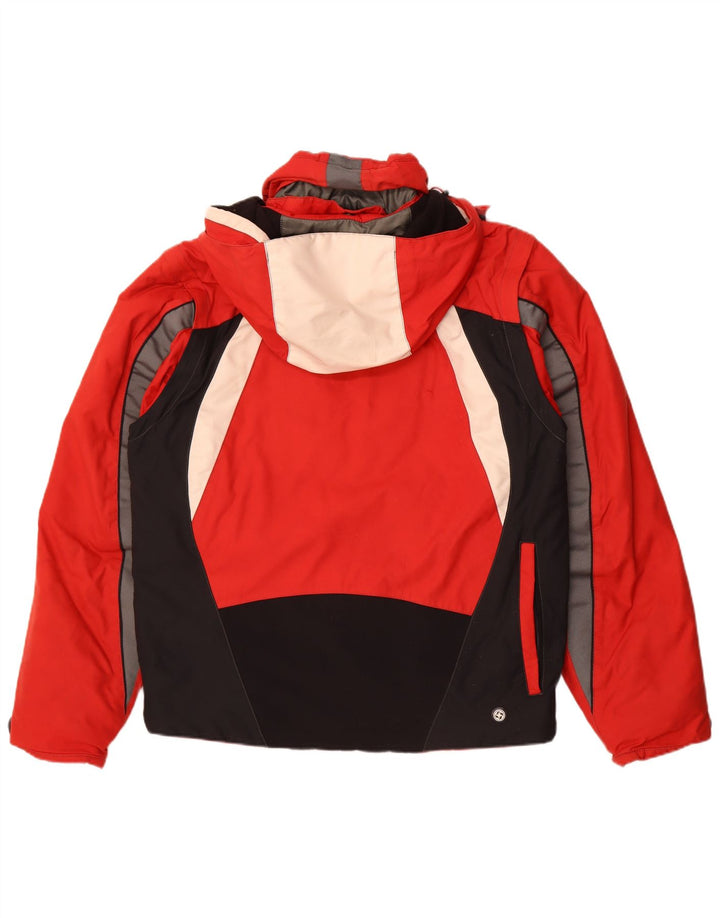 Colmar Skijakke med hætte til mænd EU 52 Large Red Colourblock