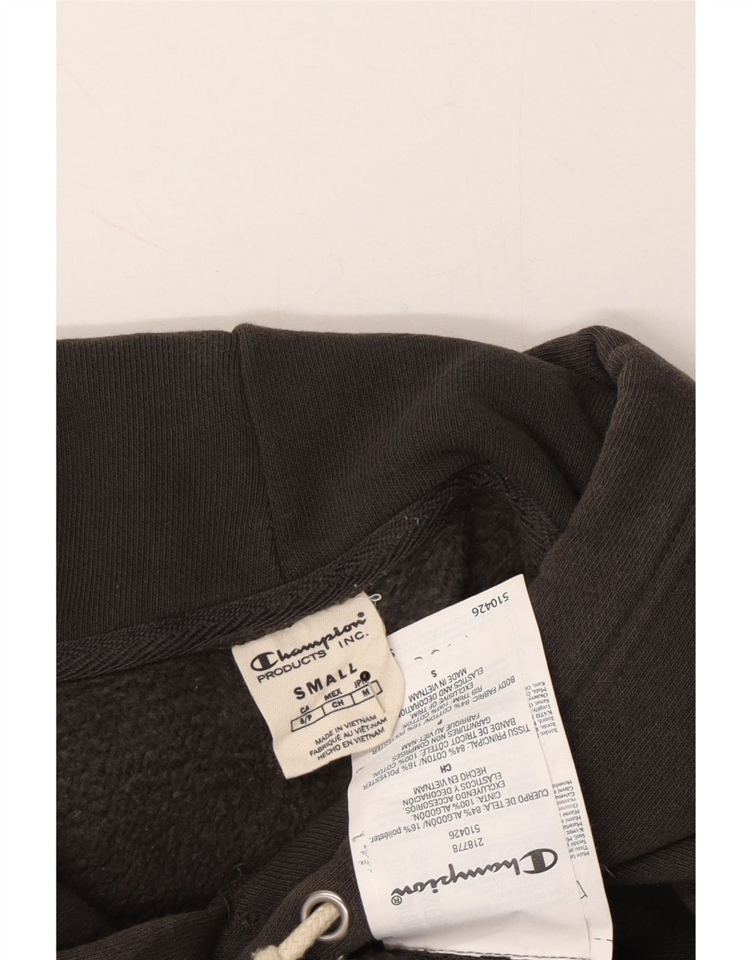 CHAMPION Mens Hoodie Jumper Small Grey Cotton Vintage Champion and Second-Hand Champion from Messina Hembry 