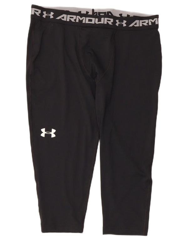Under Armour Herre Grafiske Capri Leggings 2XL Sort Polyester