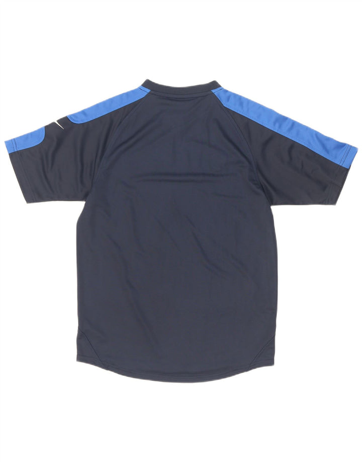Nike Boys T-Shirt Top 12-13 år Large Navy Blue Colourblock Polyester