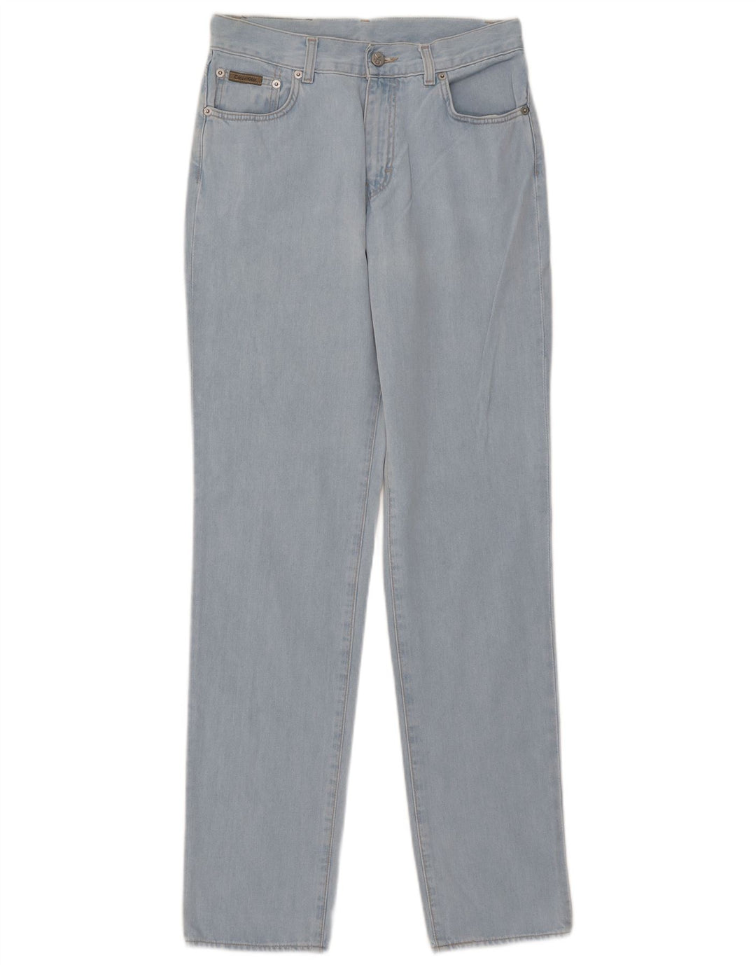 Calvin Klein Dame Straight Jeans W30 L32 Blå Bomuld