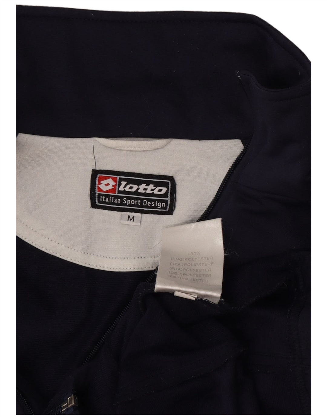 Lotto Herre grafisk træningsdragt Topjakke Medium Navy Blue Colourblock