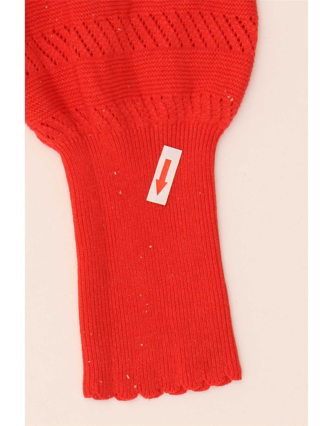 Marks & Spencer Dame V-hals sweater UK 14 Medium Rød Polyester