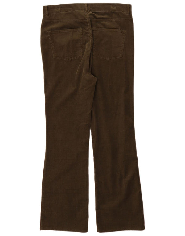 Marks & Spencer Dame Per Una Corduroy Bukser UK 14 Large W32 L30 Khaki