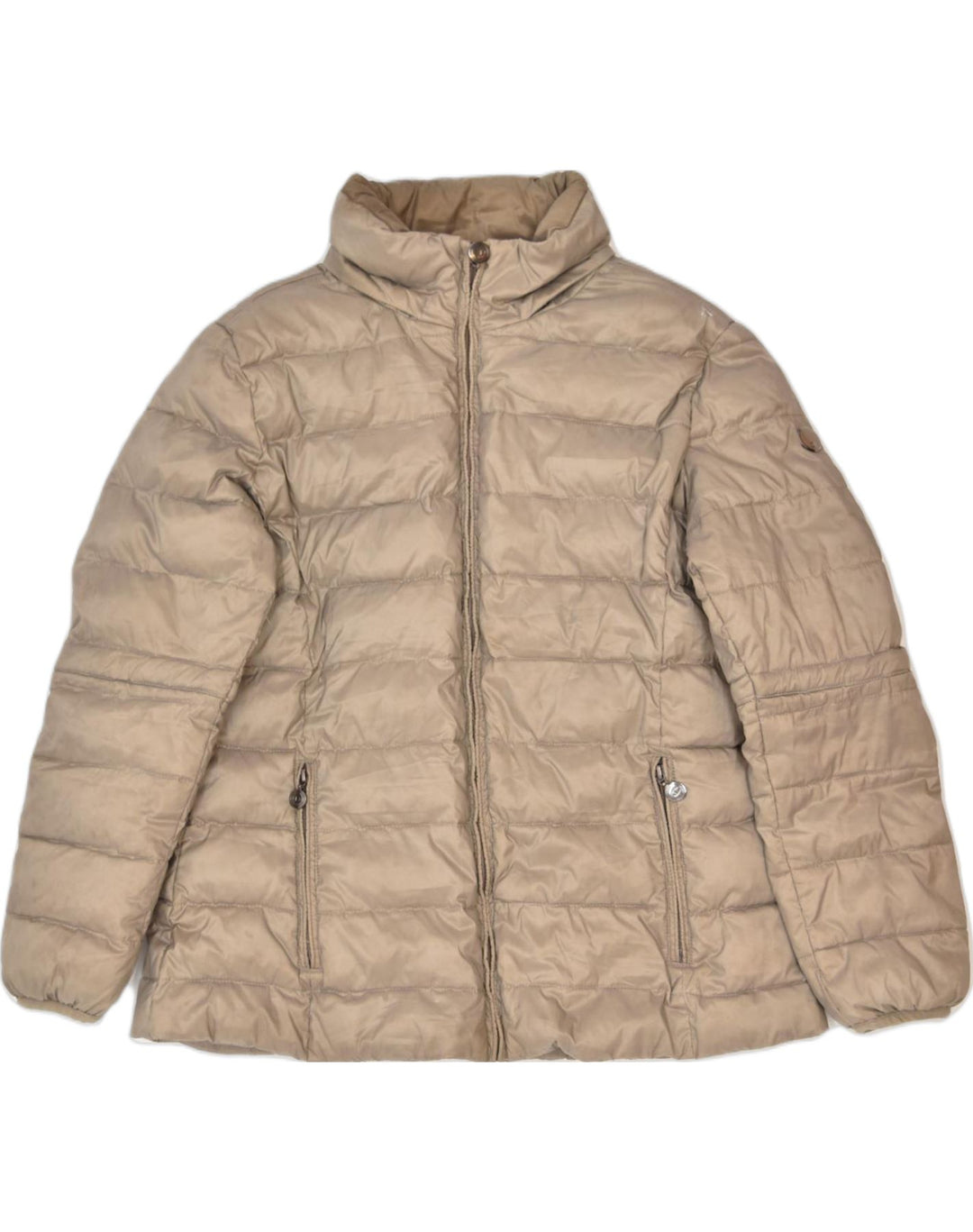 CHAMPION Womens Padded Jacket IT 44 Medium Brown Polyester Winter | Vintage | Thrift | Second-Hand | Used Clothing | Messina Hembry 