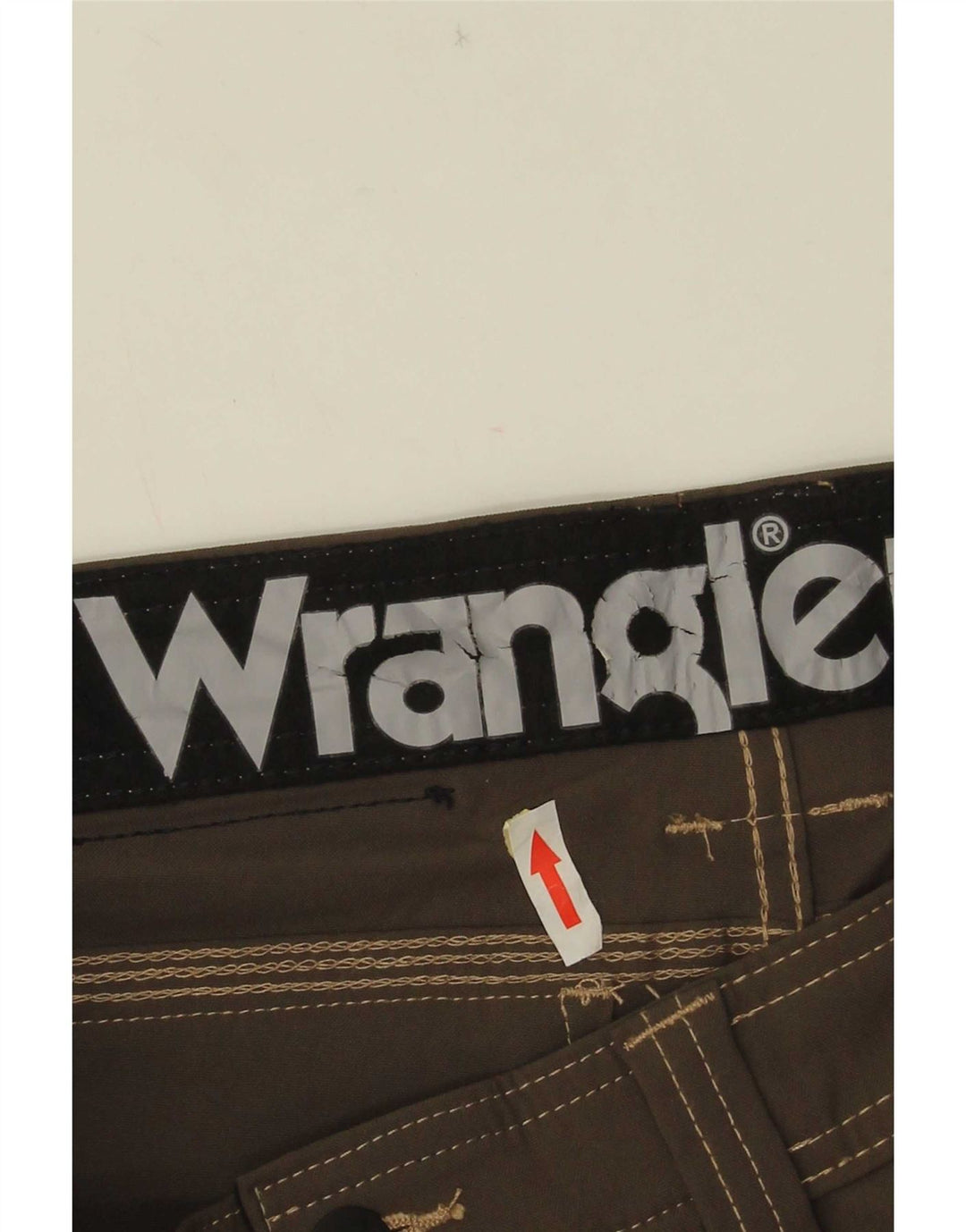 Wrangler Straight Cargo bukser til mænd W30 L34 Brun nylon
