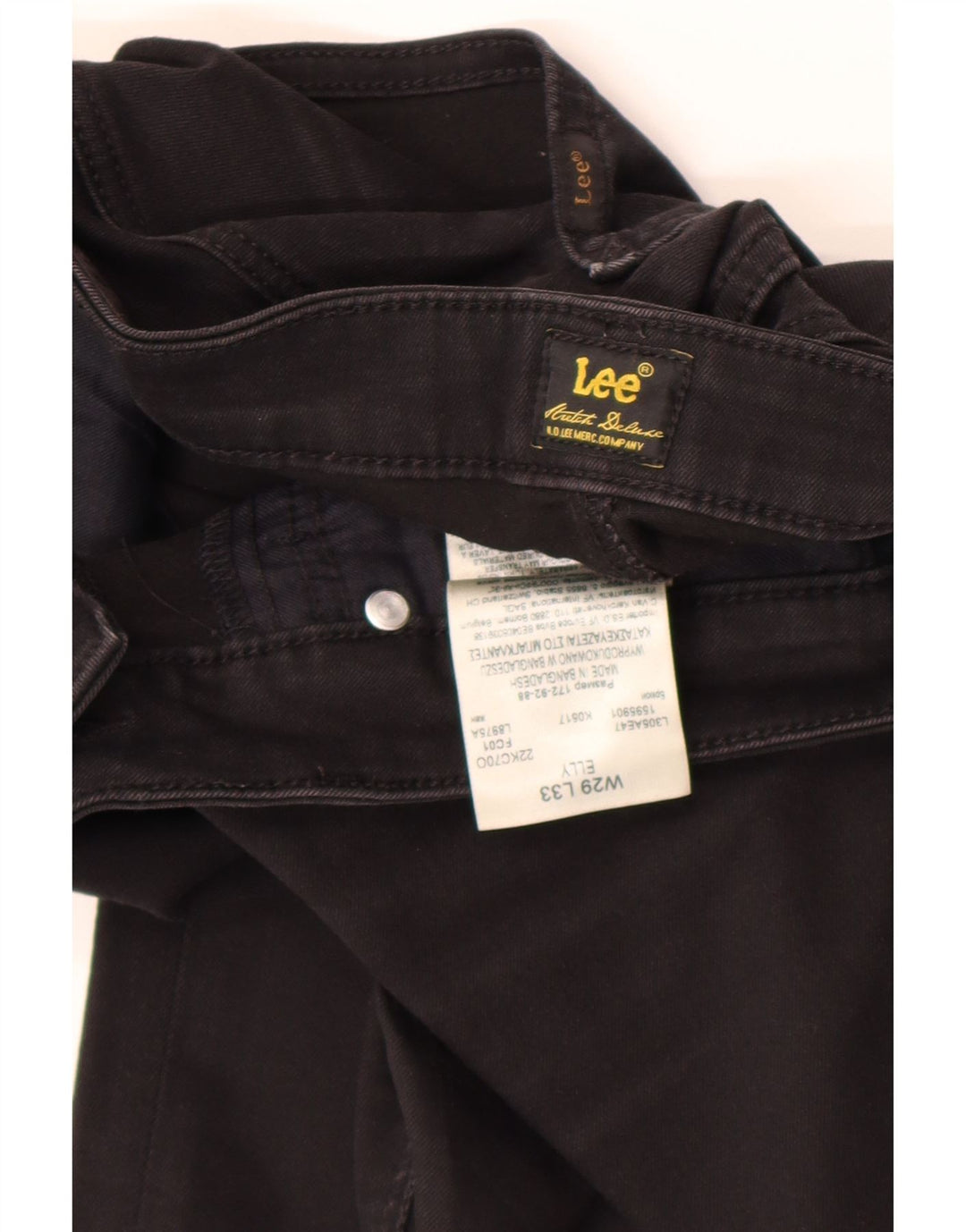 Lee Dame Elly Slim Jeans W29 L33 Sort Bomuld