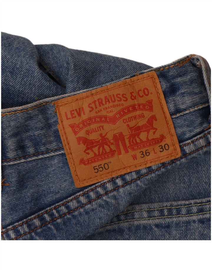 Levi's Dame 550 tilspidsede jeans W28 L30 Blå Bomuld