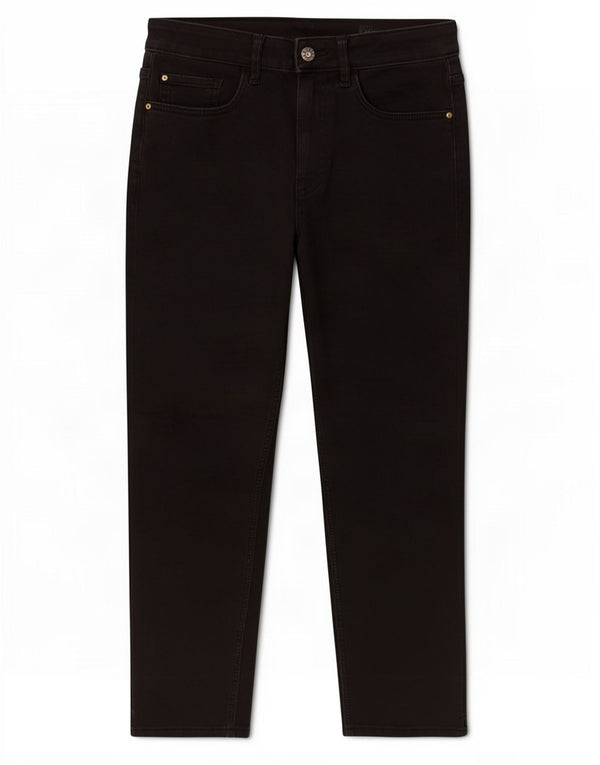 Marks & Spencer Dame Capri Skinny Jeans UK 12 Medium W30 L21 Sort Bomuld