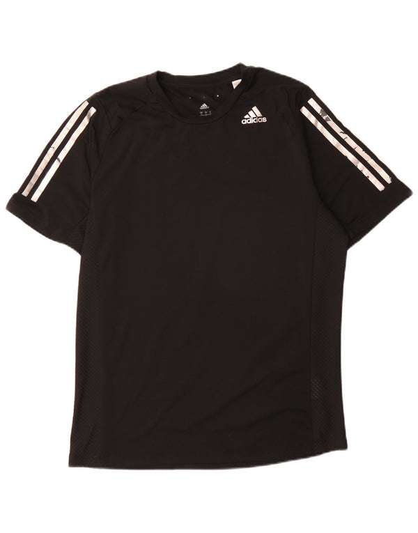Adidas Herre Climacool T-Shirt Top Lille Sort Polyester