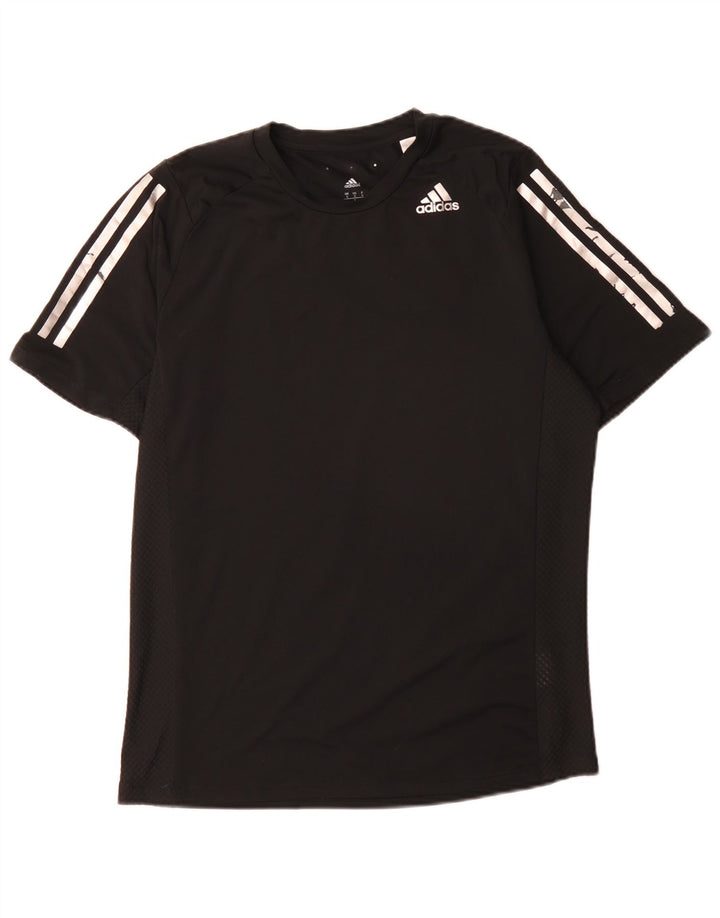 Adidas Herre Climacool T-Shirt Top Lille Sort Polyester