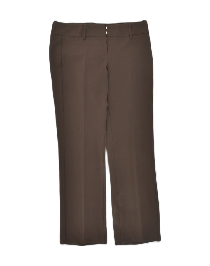 BENETTON Womens Straight Suit Trousers  W30 L31  Brown Polyester | Vintage Benetton | Thrift | Second-Hand Benetton | Used Clothing | Messina Hembry 