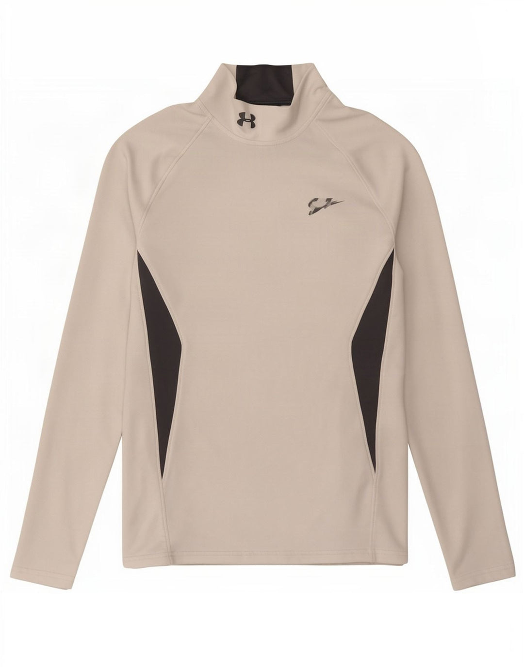 Under Armour Herre Cold Gear Top Langærmet Lille hvid Colourblock