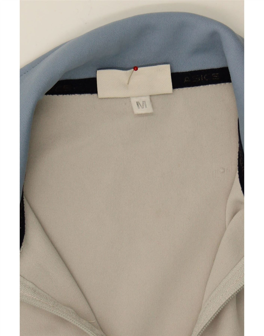 ASICS Mens Tracksuit Top Jacket Medium Grey Polyester Vintage Asics and Second-Hand Asics from Messina Hembry 