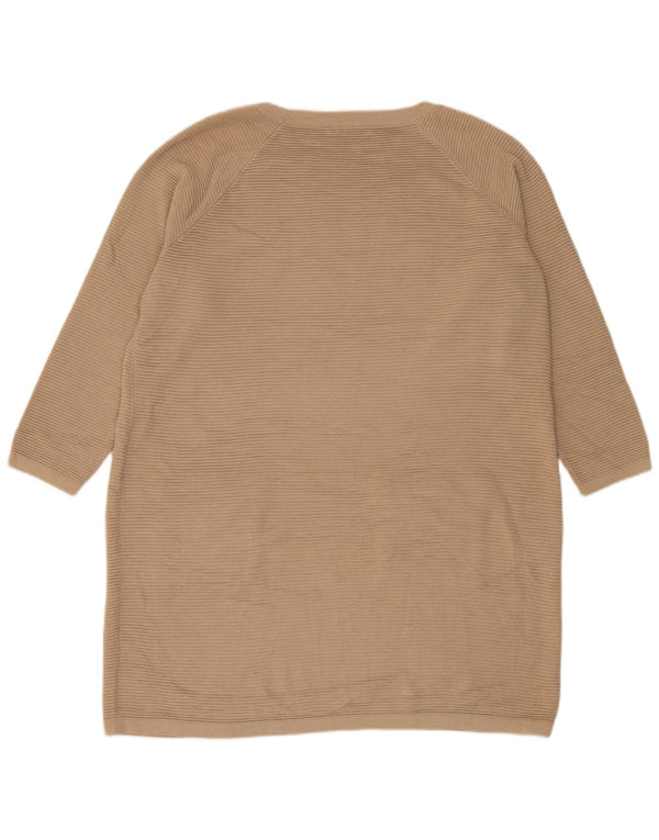 Marks & Spencer Dame Langærmet Jumper Dress UK 20 2XL Beige