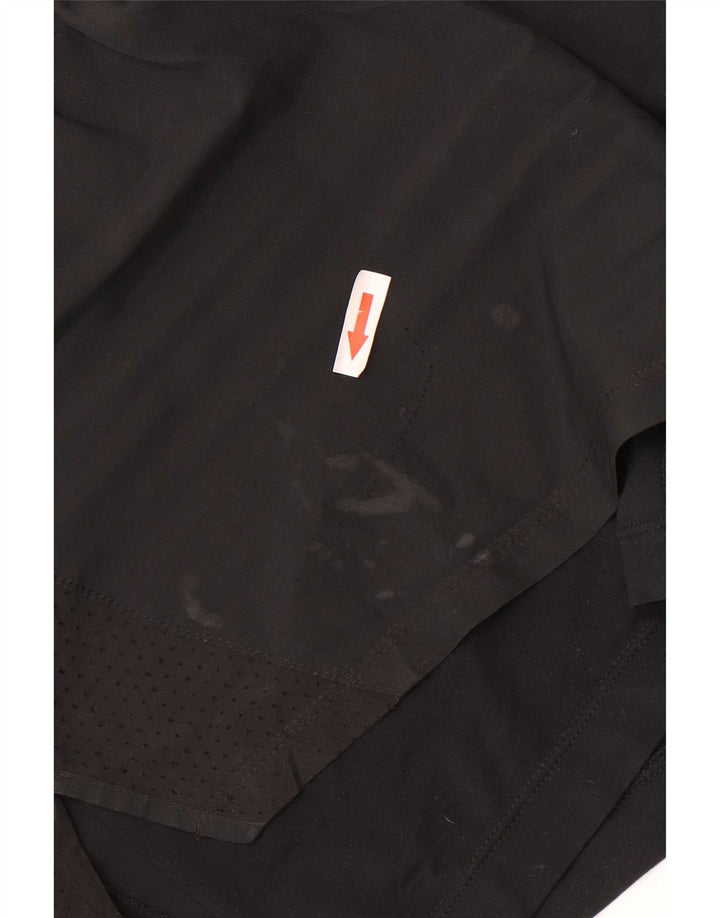 Nike Dame Dri Fit sportsshorts UK 14 Medium Sort Polyester