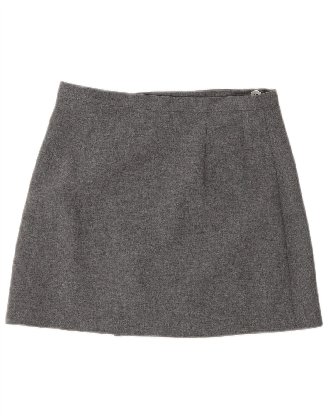 Sisley Dame Højtalje Mini Wrap Nederdel IT 44 Medium W26 Grå Polyester