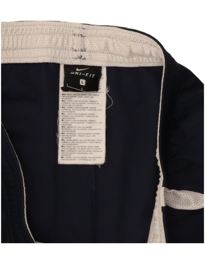 Nike Herre Dri Fit Sportshorts Store Marineblå Colourblock Polyester