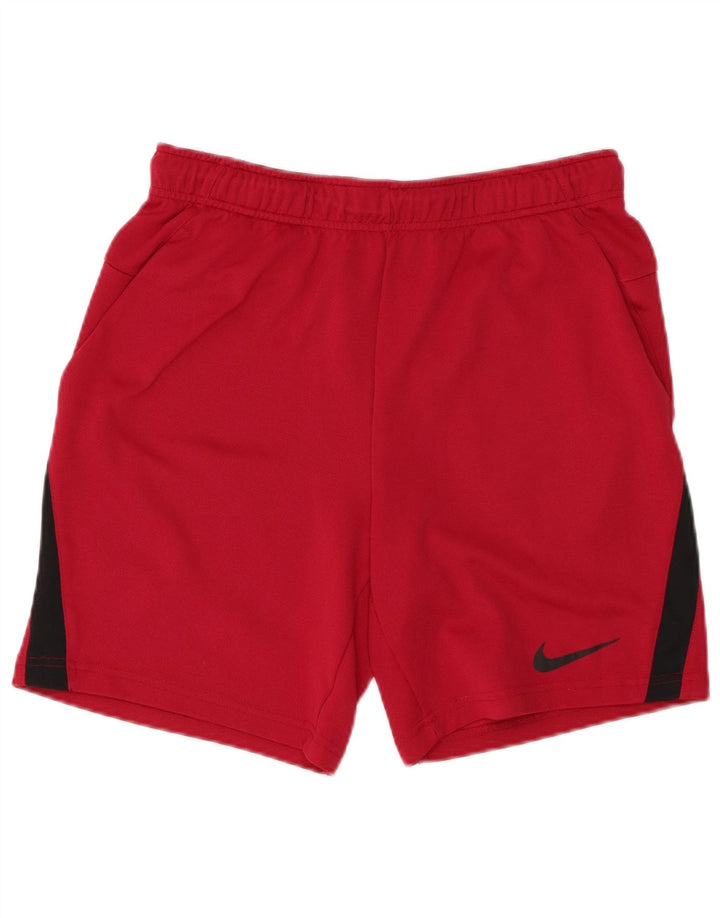 NIKE Herre Dri Fit Sportshorts Medium Maroon Colourblock Polyester