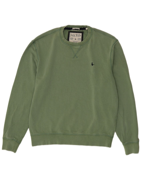 Jack Wills Herre Sweatshirt Jumper Medium Grøn Bomuld
