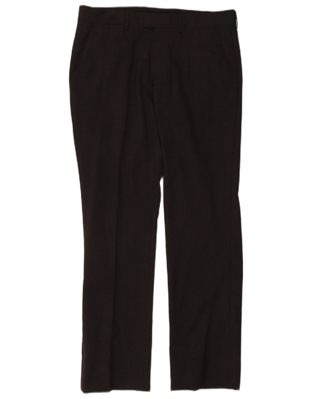 Zara Straight Suit Bukser til mænd EU 40 Medium W31 L30 Grå Polyester