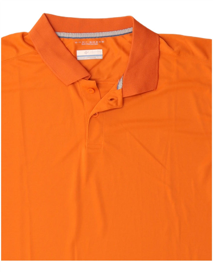 Columbia Herre Omni-Shade Polo Shirt XL Orange Polyester