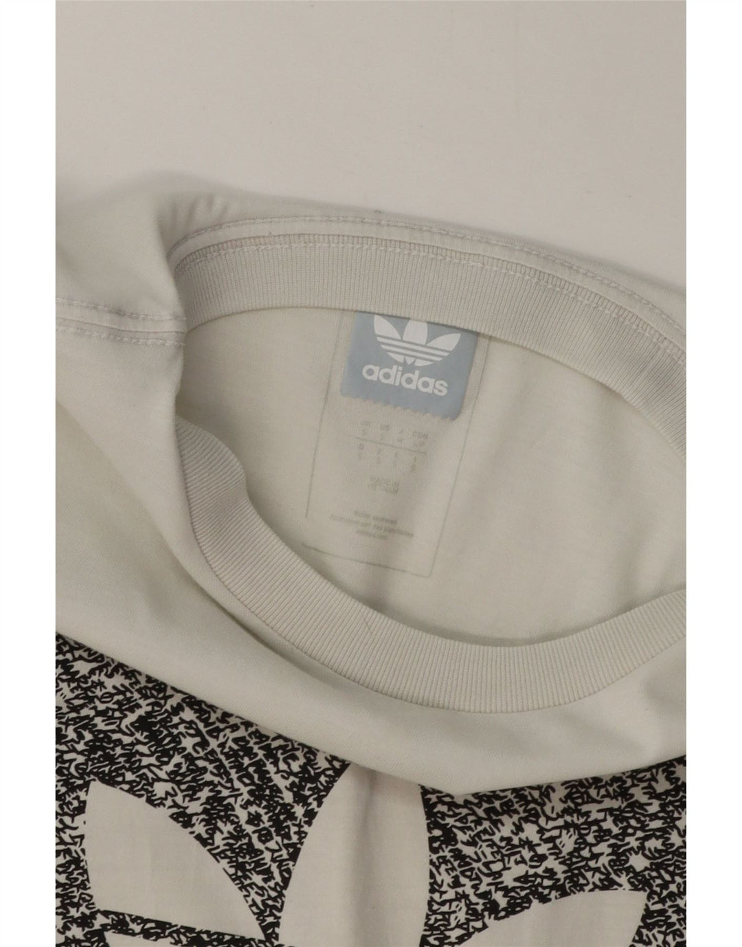 Adidas Grafisk T-shirt top til mænd, lille hvid bomuld