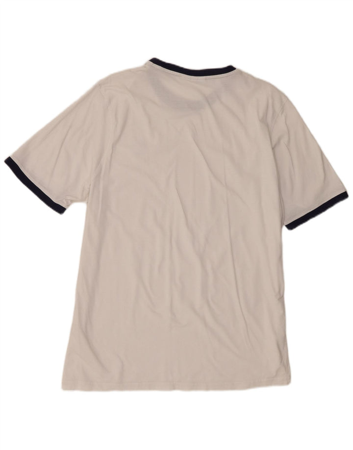 Fila Herre T-Shirt Top XL Hvid Bomuld