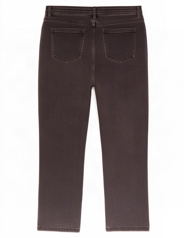 Marks & Spencer Dame Straight Jeans UK 20 2XL W40 L28 Grå Bomuld
