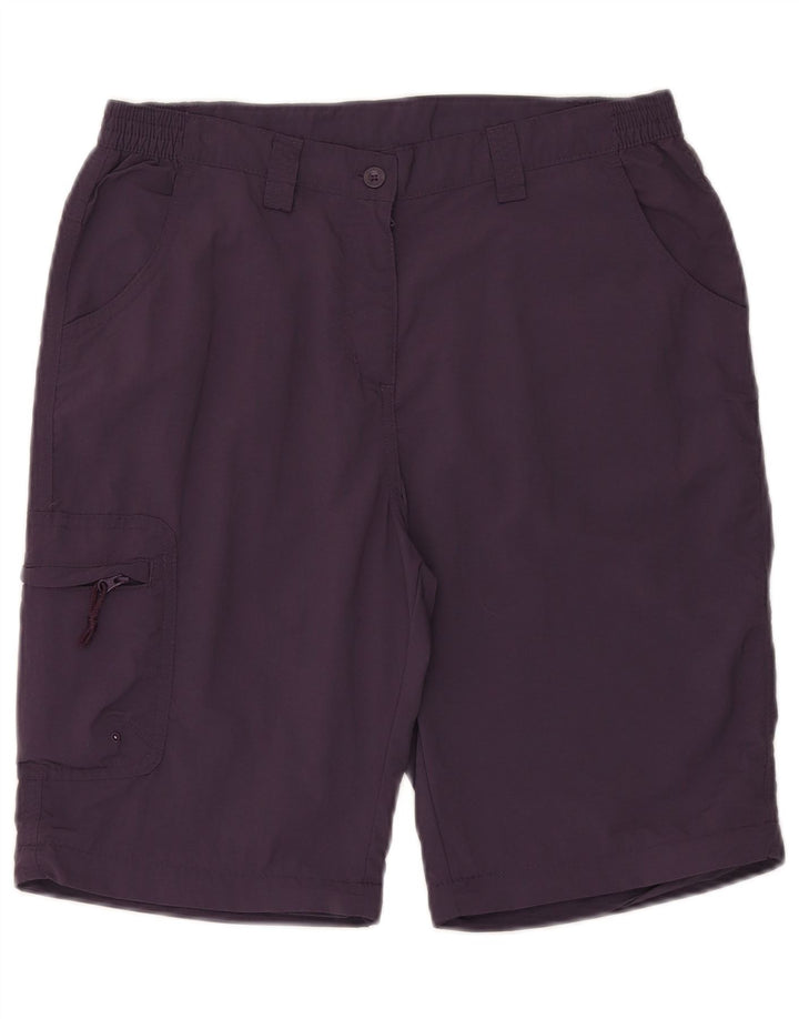 Mountain Warehouse Dame Cargo Shorts UK 12 Medium W32 Lilla